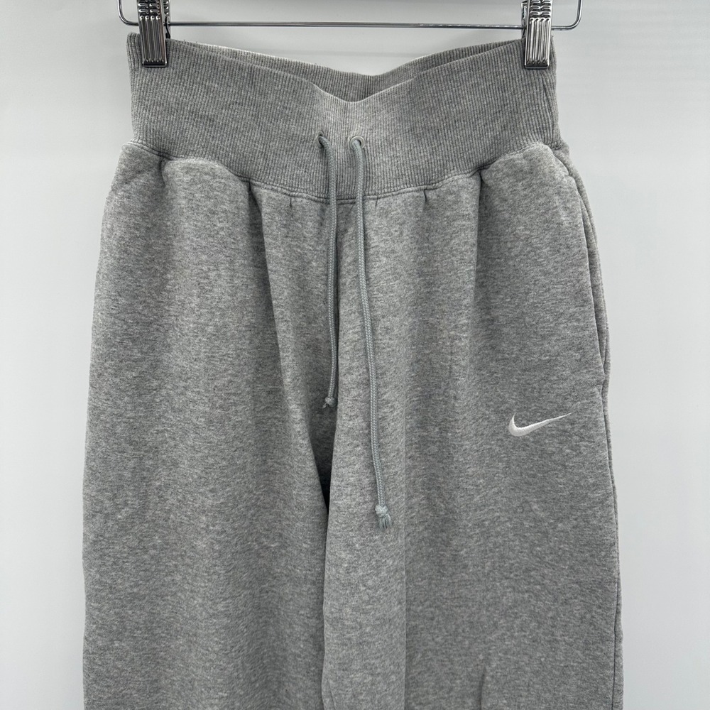Nike Phoenix Fleece High Waisted Oversized Sweatpants Grey DQ5887-063 Womens XS